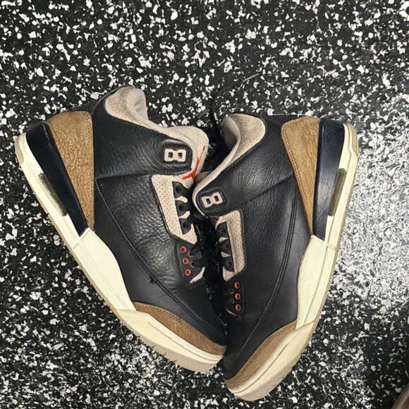 Jordan Air Jordan 3 Desert Elephant Black Brown Men\'s Sneakers CT8532-008